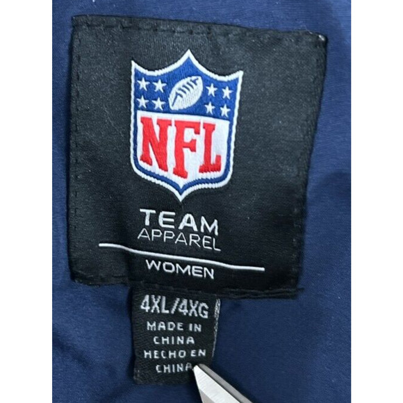 NFL Team Apparel Women's White Quilted‎ Los Angeles Ram's Jacket Size 4XL - Picture 4 of 7